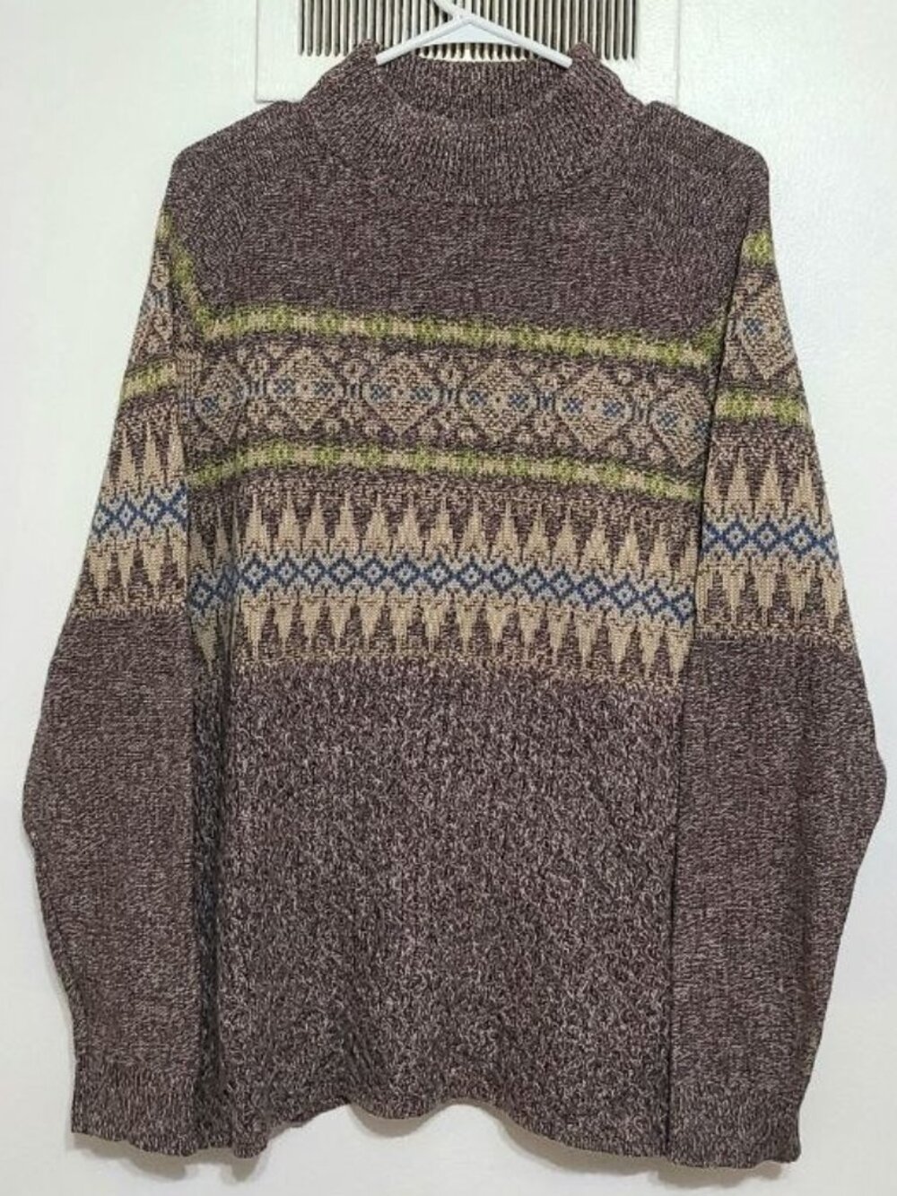 Patterned Knit Sweater – Size L